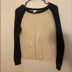 Whiteish and black sparkle sweater